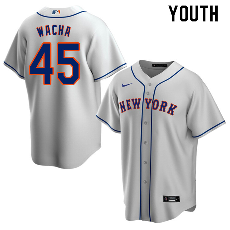 Nike Youth #45 Michael Wacha New York Mets Baseball Jerseys Sale-Gray